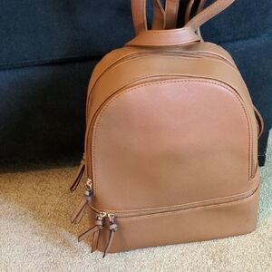 Brown Leather Backpack